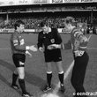 Kapitein Luc Limpens en Filip De Wilde bij de aftrap van E.Aalst-Anderlecht (seizoen 1991-92)